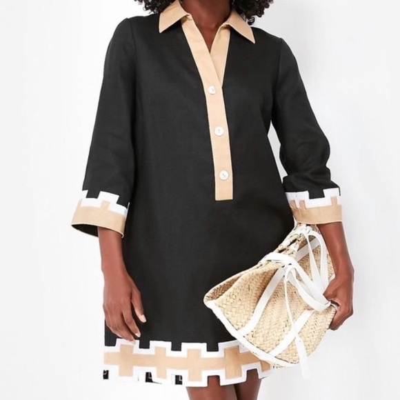 Tuckernuck Dresses & Skirts - TUCKERNUCK X ATLANTIC-PACIFIC Black and Tan Collier Dress | S